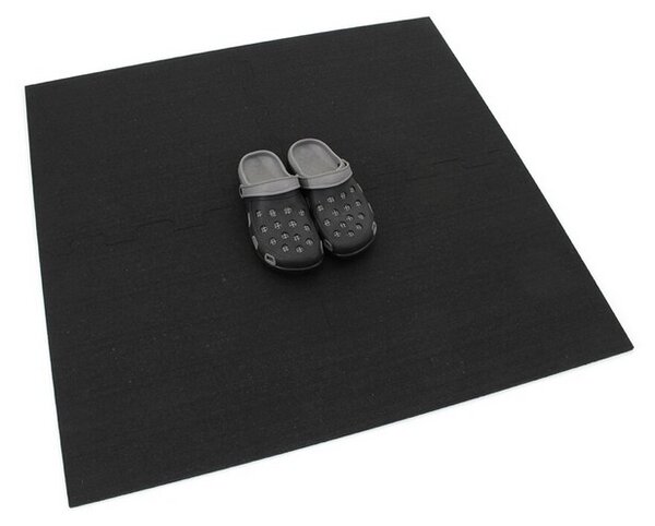 Dlažba FitFlo SF1050 95,6 x 95,6 x 1,6 cm - roh, čierna