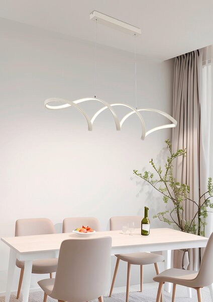 ZÁVESNÉ LED SVIETIDLO, 100/22/120 cm Novel - Interiérové svietidlá