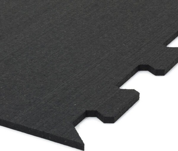 Dlažba FitFlo SF1050 95,6 x 95,6 x 1,6 cm - roh, čierna
