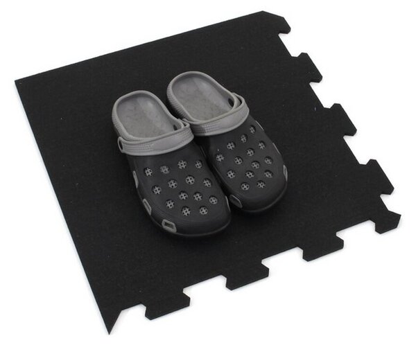 Dlažba FitFlo SF1050 95,6 x 95,6 x 1,6 cm - roh, čierna