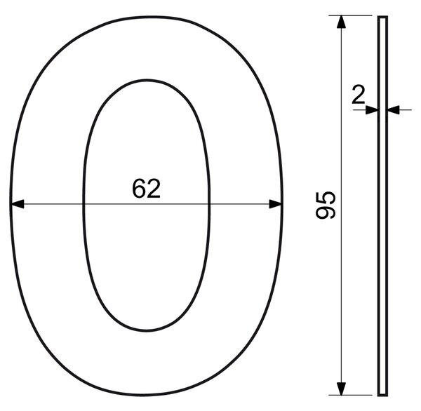 Domové číslo "0", RN.95L, čierna