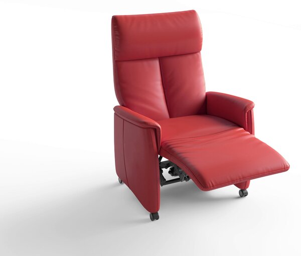 RELAXAČNÉ KRESLO, koža, červená Sit & More - Online Only obývacie izby, Online Only