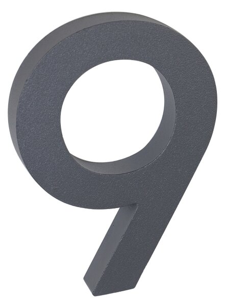 Domové číslo "9", RN.100LV, štruktúrované, antracit