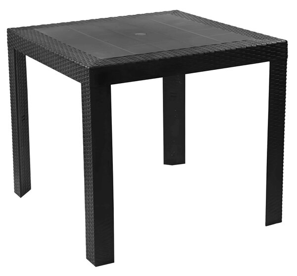 KONDELA Záhradný stôl, antracit, KINGY NEW
