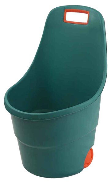 KONDELA Záhradný vozík, zelená/oranžová, plast, ZAFER