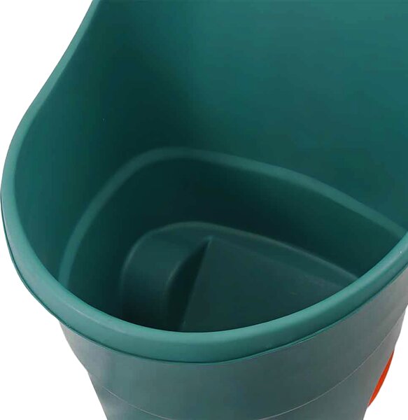 KONDELA Záhradný vozík, zelená/oranžová, plast, ZAFER