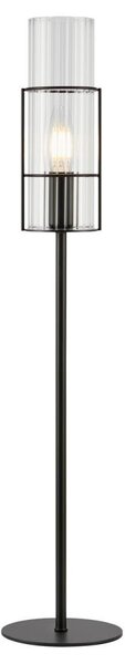 Markslöjd Markslöjd 108556 - Stolná lampa TUBO 1xE14/40W/230V 65 cm čierna/číra ML1248 + záruka 3 roky zadarmo