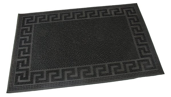 Gumová čistiaca rohož Pins Deco 40 x 60 x 0,8 cm, čierna