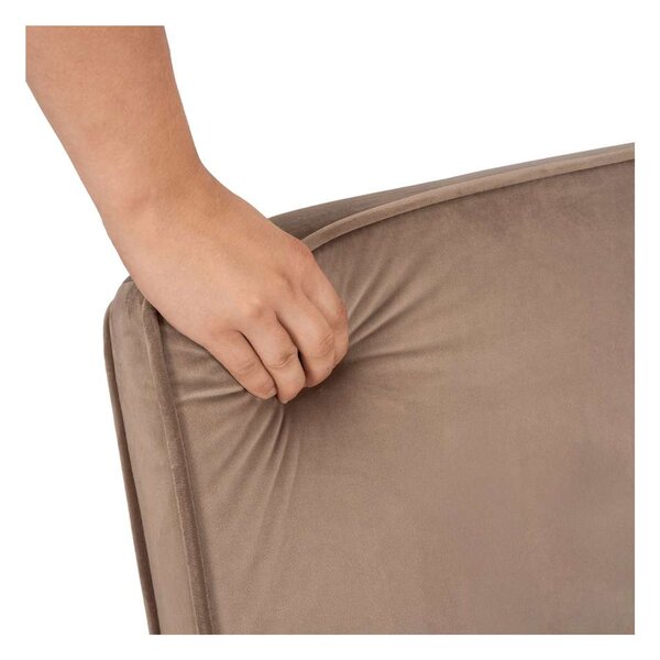 Rozkladacie kreslo Halsin Velvet, béžová