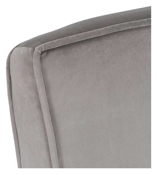 Rozkladacie kreslo Halsin Velvet, sivá