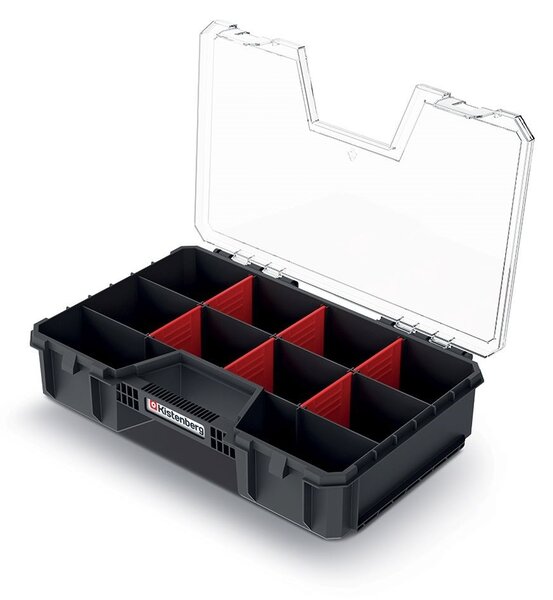 Kufríkový organizér C, prepážky, čierna