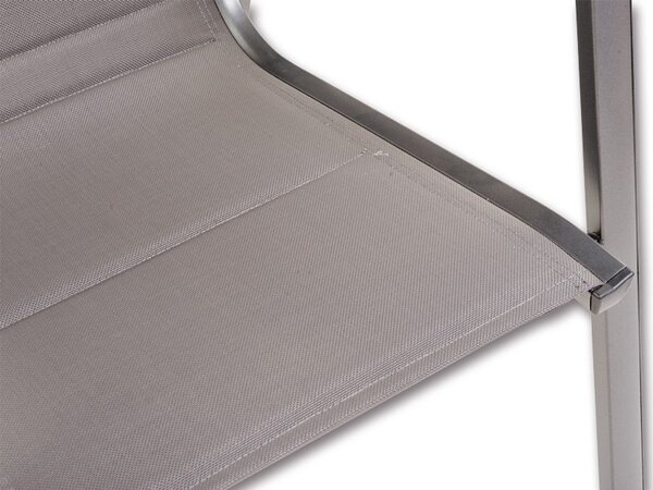 Polohovacie kreslo FUTOSA 68x62x110cm, hliník