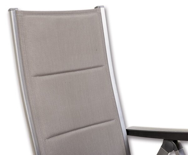 Polohovacie kreslo FUTOSA 68x62x110cm, hliník