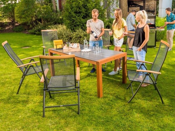 Polohovacie kreslo BAMESO 70x61x109cm, kov