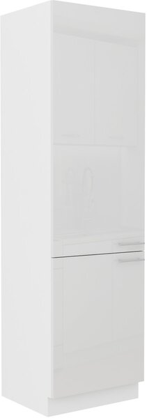 Vysoká kuchyňská skříň policová 60x210 cm GOREN - Bílá lesklá