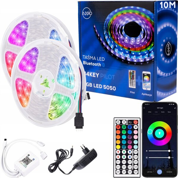 LED pásek 10m RGB Bluetooth + dálkové ovládání