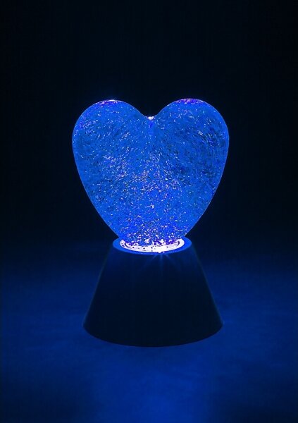 Rabalux 76040 - LED RGB Dekoratívna lampa SPARKLY LED/0,8W/3xAA v tvare srdca