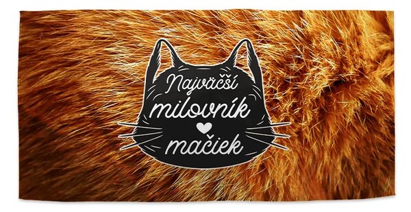 Sablio Uterák Najväščí milovník mačiek - 30x50 cm