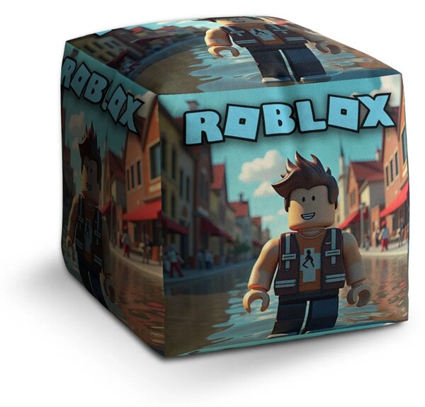 Sablio Taburet Cube ROBLOX Mesto - 40x40x40 cm