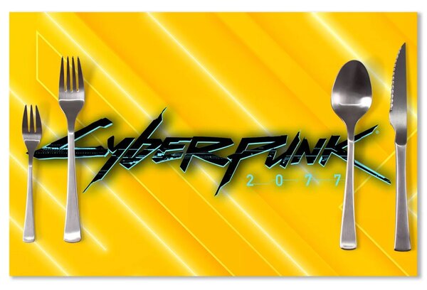 Sablio Prestieranie Cyberpunk 2077 Žltý: 40x30cm