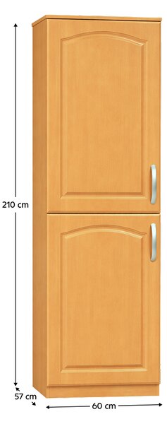 KONDELA Kuchynská skrinka, jelša, ľavá, LORA MDF NEW KLASIK S60LO