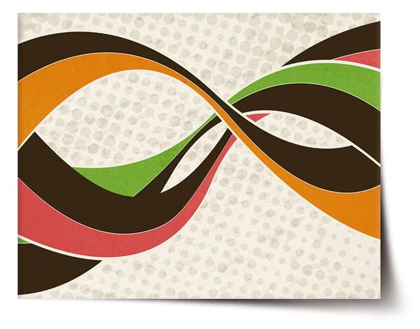 Sablio Plagát Retro abstrakcia - 60x40 cm