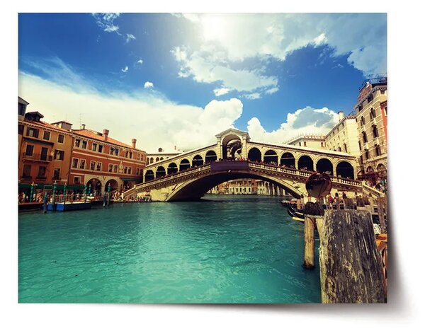 Sablio Plagát Ponte di Rialto - 60x40 cm