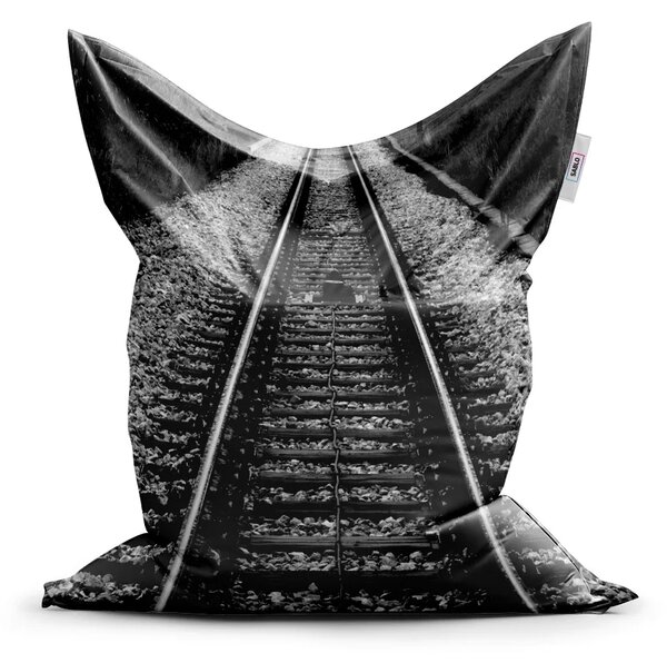 Sablio Sedací vak Koľajnice - 150x100 cm