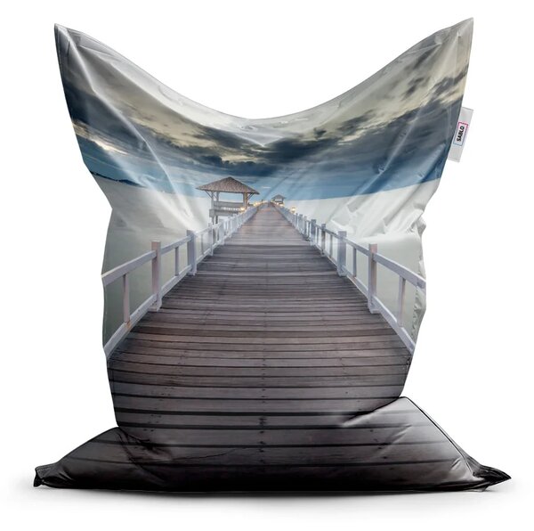Sablio Sedací vak Drevené mólo - 150x100 cm