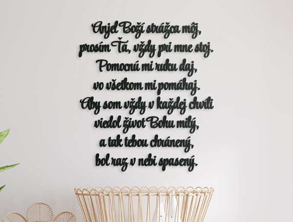 Drevko Drevený citát Anjel Boží strážca môj