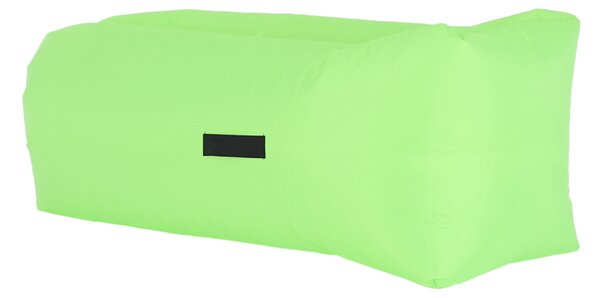 KONDELA Nafukovací sedací vak/lazy bag, zelená, LEBAG