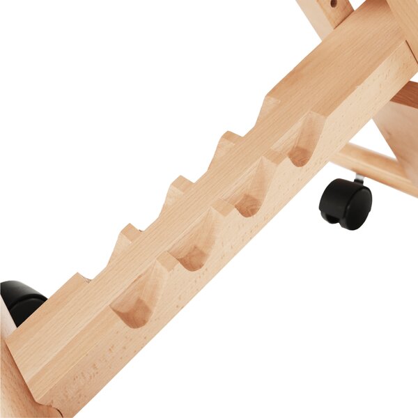 KONDELA Ergonomická kľakačka, krémová/buk, GROCO