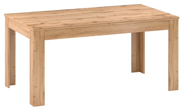 KONDELA Rozkladací jedálenský stôl, dub apalačský, 160-200x90 cm, PUSAN S