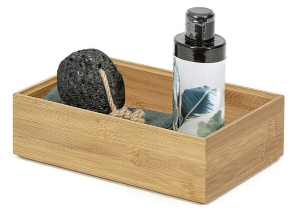 Organizér Compactor Bamboo Box, 22,5 x 15 x 6,5 cm, prírodné drevo