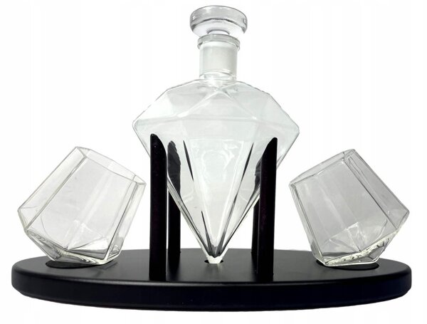 Darčeková sada na Whiskey poháre, decanter 850ML Diamond