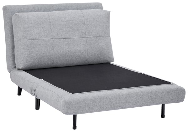 ROZKLADACIE KRESLO, textil, svetlosivá Ti'me - Kreslá