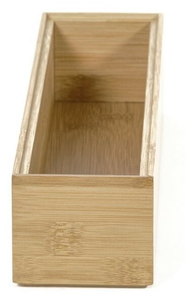 Organizér Compactor Bamboo Box, 30 x 7,5 x 6,35 cm, prírodné drevo