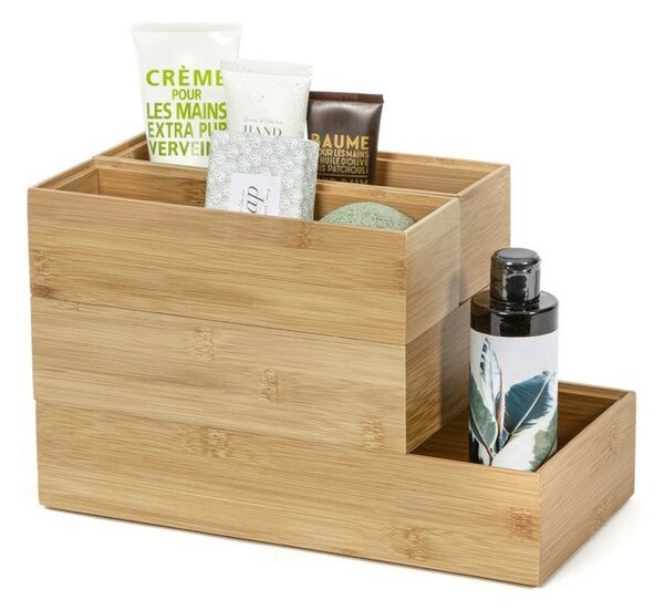 Organizér Compactor Bamboo Box, 30 x 15 x 6,35 cm, prírodné drevo