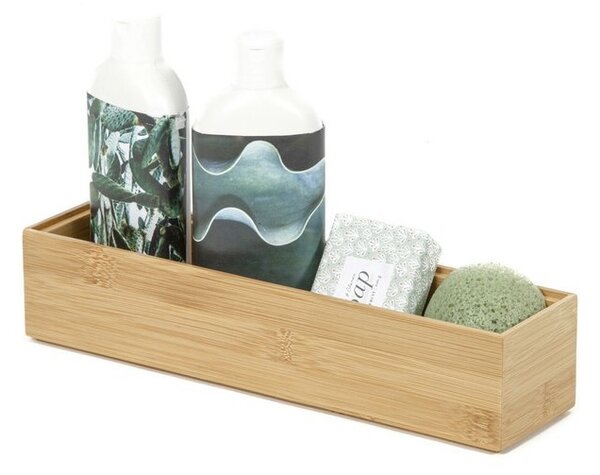 Organizér Compactor Bamboo Box, 30 x 7,5 x 6,35 cm, prírodné drevo