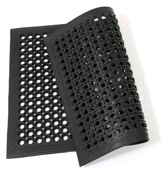 Gumová čistiaca rohož Dirt Catcher 60 x 90 x 1,4 cm, čierna