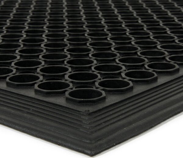 Gumová čistiaca rohož Dirt Catcher 60 x 90 x 1,4 cm, čierna