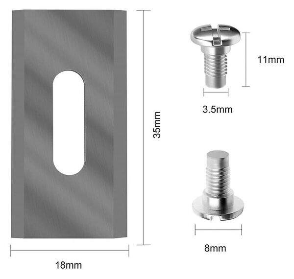 Sada 30ks titánových nožov 0,75 mm pre robotické kosačky V2
