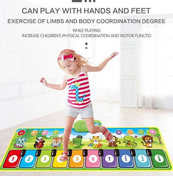 Hudobná podložka Klavírdotyková hudobná hracia podložka - CAB Toys
