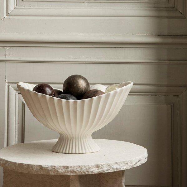 Dekoratívna misa Fountain Centrepiece Off White
