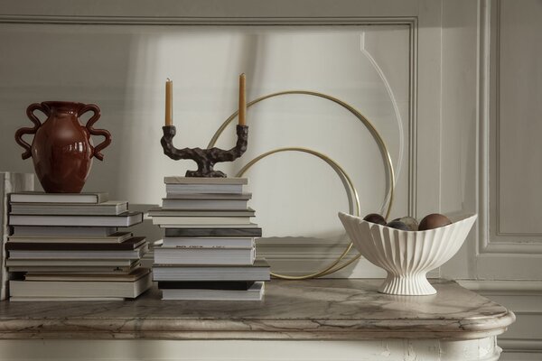 Dekoratívna misa Fountain Centrepiece Off White