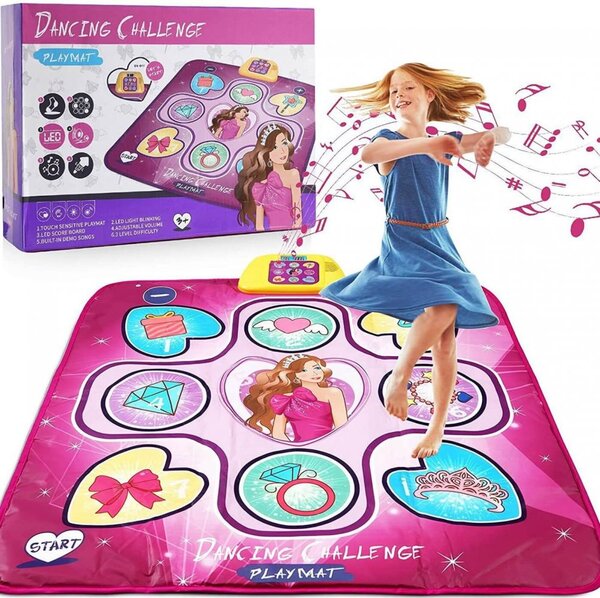 Hudobná podložka Dancing Challenge dotyková hudobná hracia podložka ružová - CAB Toys