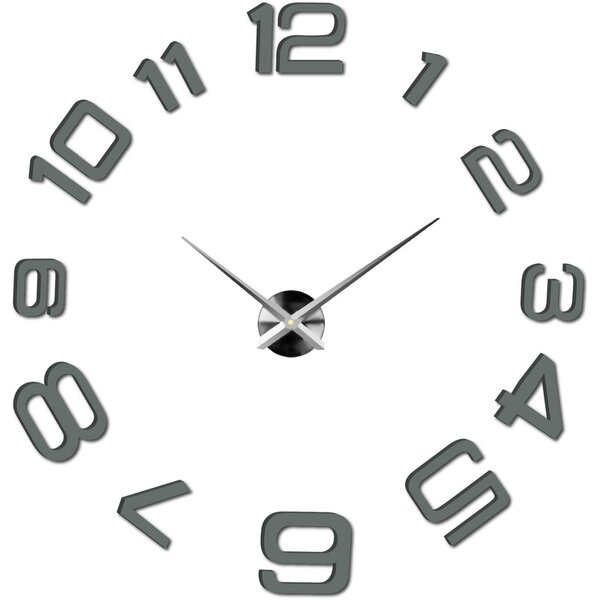 Moderné nalepovacie nástenné hodiny | 3D hodiny 12S053-Wanduhr HEU-