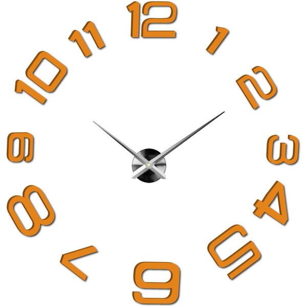 Moderné nalepovacie nástenné hodiny | 3D hodiny 12S053-Wanduhr HEU-
