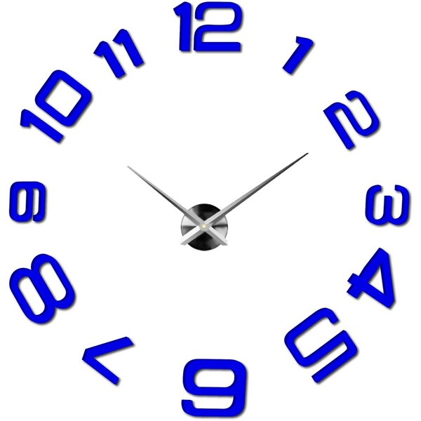 Moderné nalepovacie nástenné hodiny | 3D hodiny 12S053-Wanduhr HEU-