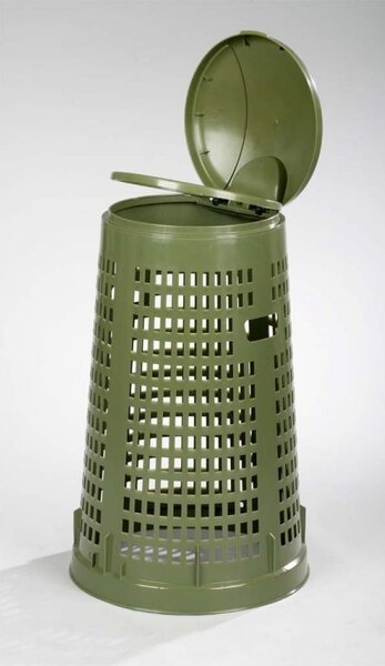 Vonkajší odpadkový kôš - plastový, 120 l, zelená